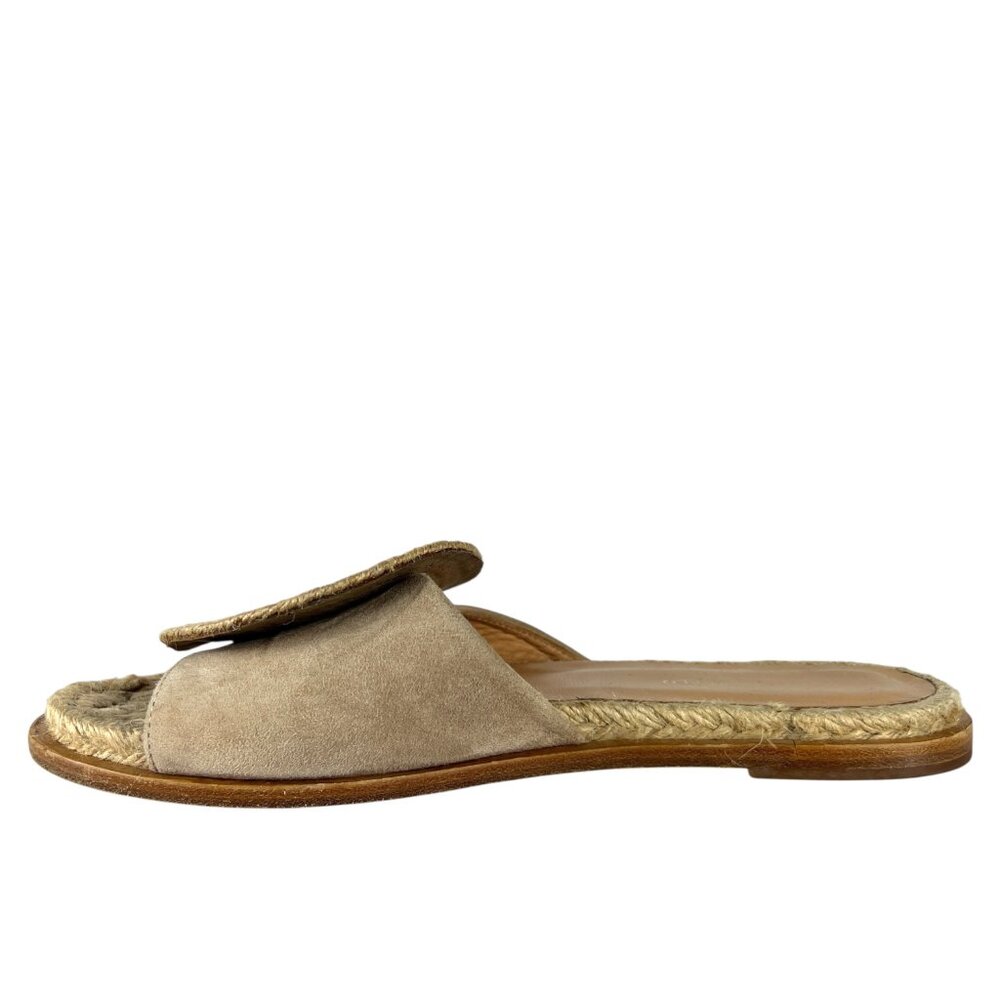 Paloma Barceló Emilie Suede Slide Sandals in Nude Jute Size US 5 ½ or 6 EU 36 - Picture 6 of 11
